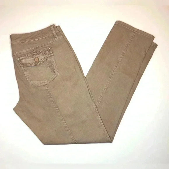 WHBM White House Black Market Women’s Blanc Slim Leg Jeans Size- 10 Regular - Picture 7 of 9